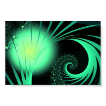 Green Orb Fractal Art Print