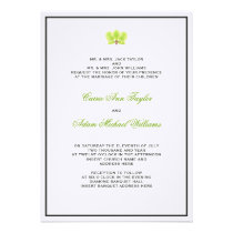 Green Orchid Invitation invitations