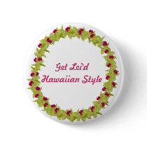 Green orchid lei button