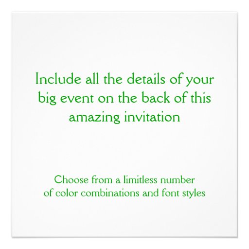Green Orchids invitations