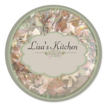 Green Orchids Spice jar labels stickers by Lisa_Dawn Green Orchids Spice jar labels stickers