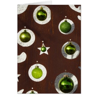 Green Ornament Christmas Cards