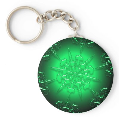 Green Ornament keychains
