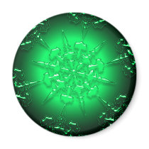 Green Ornament Magnet by TrevorDS Green Ornament Magnet