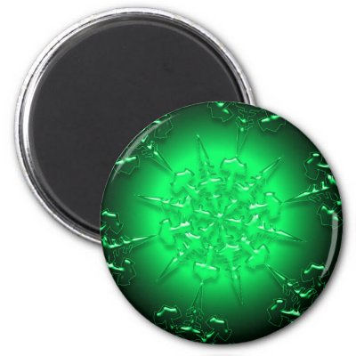 Green Ornament Magnet
