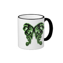Green Outline Double Dragons Mug