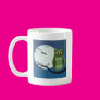 Green Owl and Bats Mug Green Owl and Bats Mug
