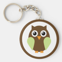 Green Owl Key Chain