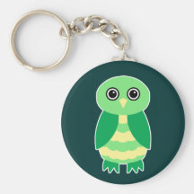 Green Owl Key Chains