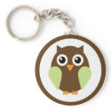 Green Owl keychain
