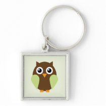 Green Owl Key Chains