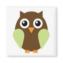 Green Owl magnets