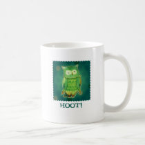 Green Owl Mug(right handle) mugs