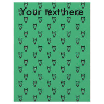 Green owl pattern flyer