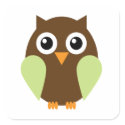 Green Owl stickers