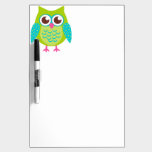 Cute Green Owl Dry Erase Board Cute Green Owl Dry Erase Board