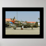 Green P51 Mustang, Left Side_WWII Planes Poster