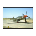 Green P51 Mustang Taxiing_WWII Planes Canvas Print