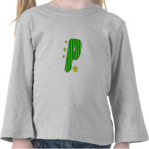 green P monogram t-shirts