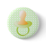 Green Pacifier Buttons