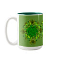 Green Pagan mugs