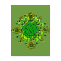 Green Pagan Postcards