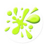 Green Paint Splodge Stickers