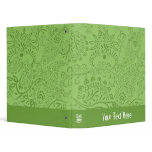 Green Paisley Pattern Binder