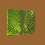 Green Palm Frond Wrapped Canvas Print canvas prints