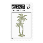 Green Palm Tree Postage Stamps