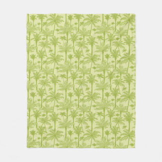 Palm Tree Fleece Blanket Throw Blanket by bythebeach