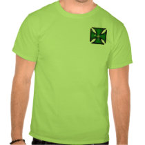 Green Palmetto Tree Iron Cross t-shirts by ouroboroso Green Palmetto Tree Iron Cross t-shirts