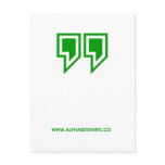 Green Parenthesis Postcards