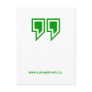 Green Parenthesis Postcards