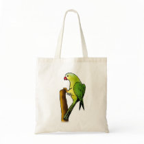 Green Parrot Tote Bags