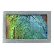 Green Parrot Belt Buckle