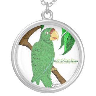 Green Parrot Necklace necklace