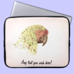 Green Parrot original drawing laptop sleeves