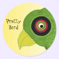 Green Parrot stickers