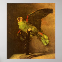 Green Parrot, Vincent van Gogh, Vintage Still Life Posters