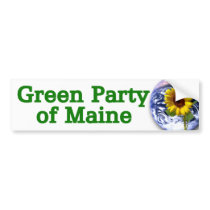 Green Party of Maine bumper sticker bumper stickers
