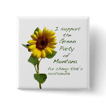 Green Party of Montana Square Button