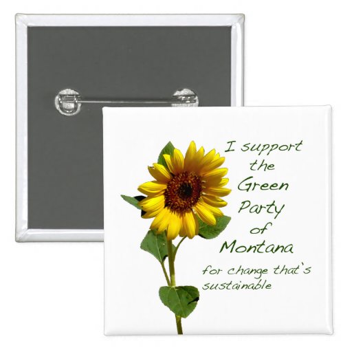 Green Party of Montana Square Button