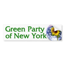 Green Party of New York bumper sticker bumper stickers