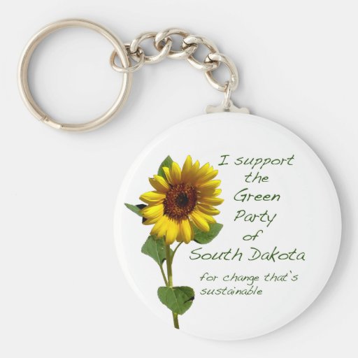 Green Party of South Dakota Key Chain
