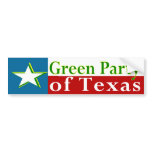 Green Party of Texas Bumper Sticker