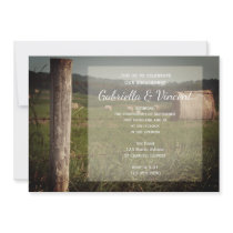 Green Pastures Country Engagement Party Invitation