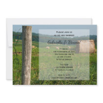 Green Pastures Country Wedding Invitation