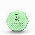 Green Patchwork Pattern Acrylic Award