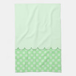 Green Patchwork Pattern Kitchen Towels